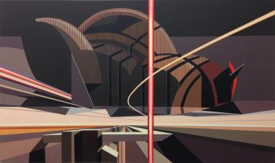 Opus Matrix, 2010, Acryl auf Leinwand, 120 x 200 cvm