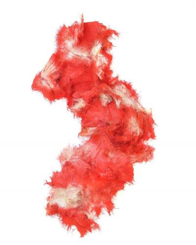 Ashley Scott, Gone With Cotton - Mary 1840. 2018, Rohfaser, Acryl, Harz, 72 x 20 cm  