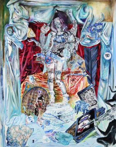 AA, Virus, 2008, Öl auf Leinwand, 190 cm x 150 cm