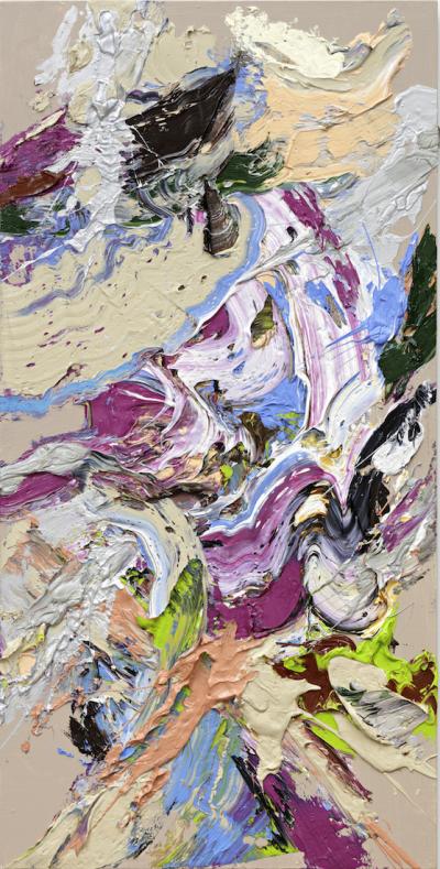 Heiner, Landscape No 3, 2020, 110 x 55 cm, Öl auf Leinwand 