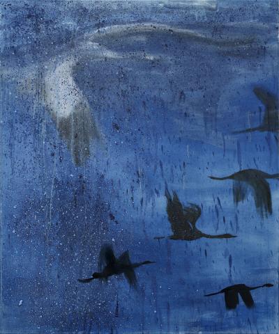 Schatten, 2021, Öl auf Leinwand, 120 x 100 cm