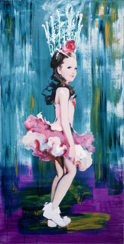 Supreme Baby-1, 2011, Öl, Acryl aufLeinwand, 165 x 85 cm