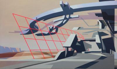 Urbane Okkupation, 2010, Acryl auf Leinwand, 120 x 200 cm