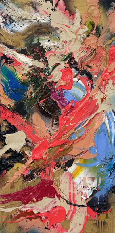 Landscape 11, 2022, Öl on Canvas, 110 x 55 cm
