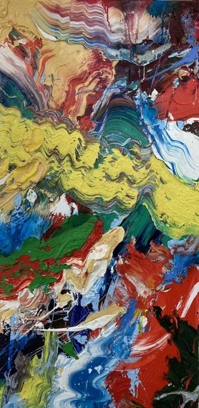 Landscape 32, 2020, Öl on Canvas, 110 x 55 cm
