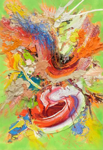 Comet., 2017, Öl auf Leinwand, 130 x 90 cm