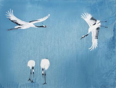 hin und weg, 2023, Öl auf Leinwand,  120 x 140 cm