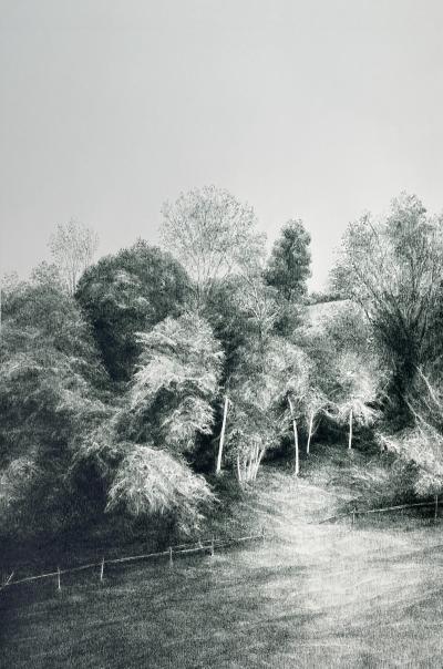 Brise, 2025, Tinte auf Papier, 50 x 35 cm