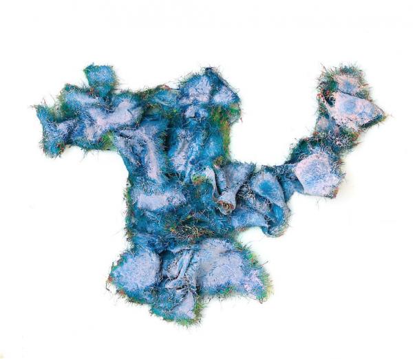 Ashley Scott, Moldy Coils - Vera Mae 1925. 2019. Rohfaser, Acryl, Harz, 90 x 110 cm    