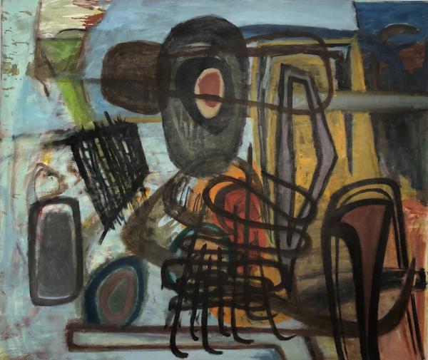 o.T. 2018, Öl auf Leinwand, 110 x 131 cm