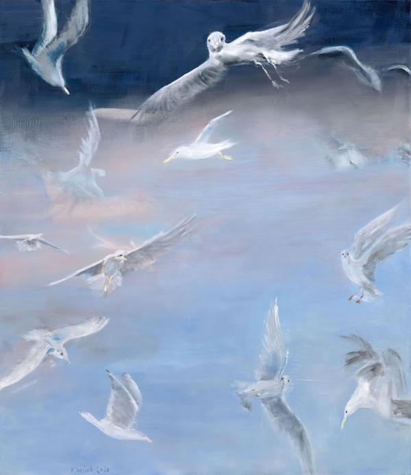 Jokisch, struggle, 2020, Öl auf Leinwand, 140 x 120 cm