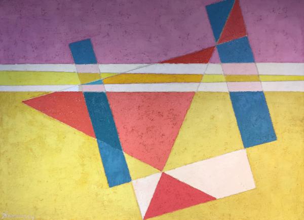 0.T., WVZ Nr. 327, 1949, Öl auf Leinwad, 73 x 100 cm