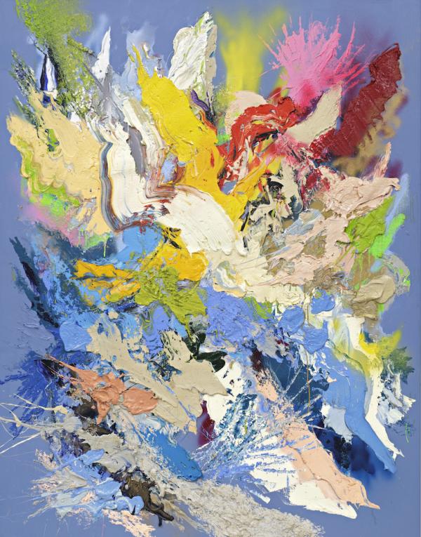 Flashing Coral, 2019, Öl auf Leinwand, 180 x 140 cm
