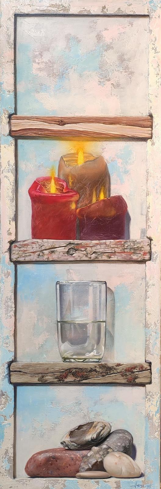 Mara, 2025, Öl auf Leinwand, 120 x 40 cm