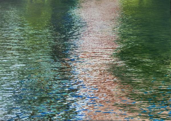 Reflection, 2026, Öl auf Leinwand, 120 x 170 cm