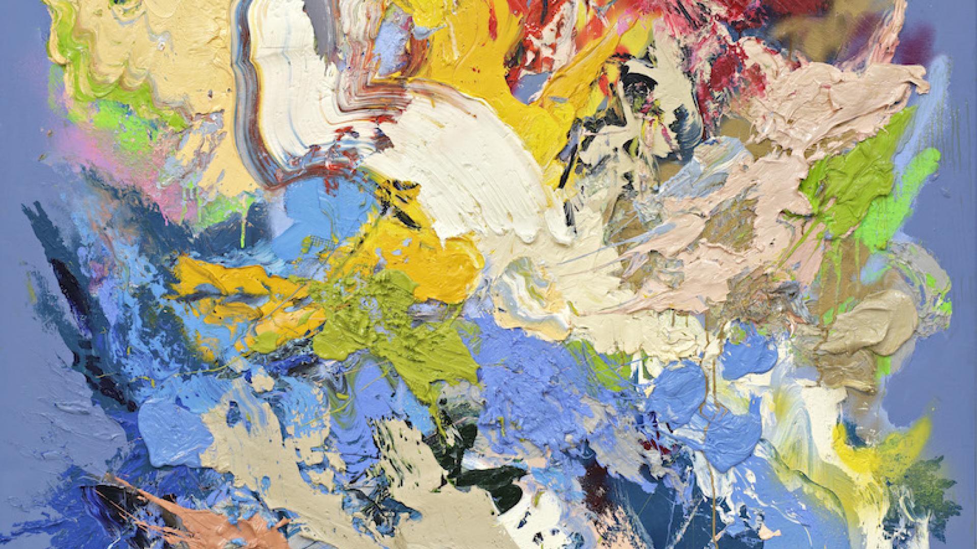 Flashing Coral, 2019, Öl auf Leinwand, 180 x 140 cm