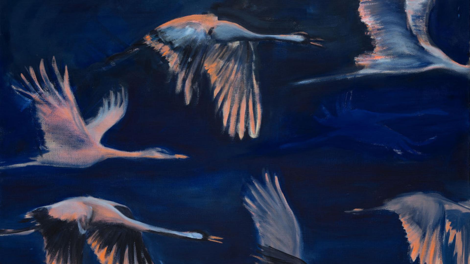 leuchten, 2023, Öl auf Leinwand, 180x140 cm
